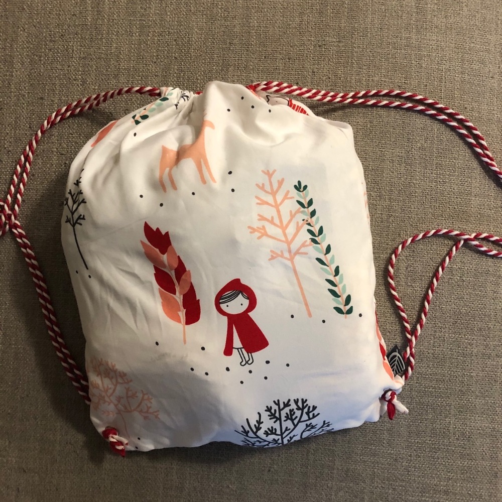 Christmas drawstring backpack bag